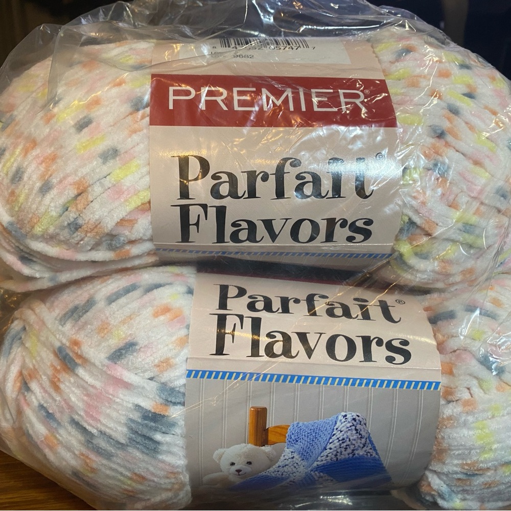 1 lot of 2 ambrosia Premier Parfait Flavors Multicolor Yarn
